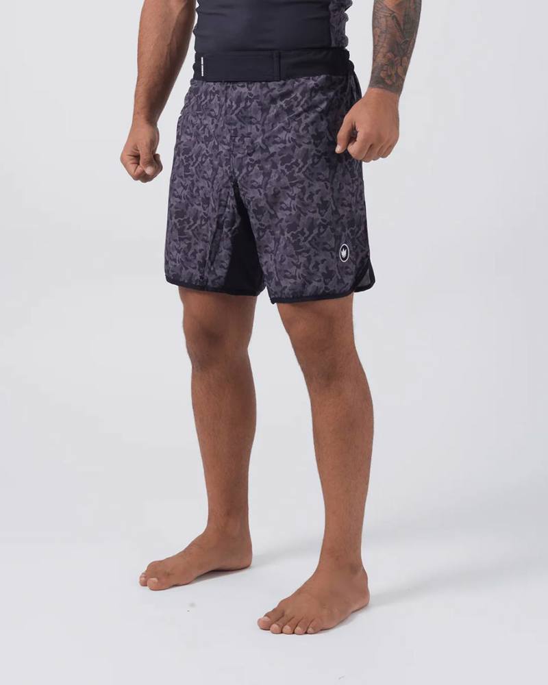 Kingz night camo grappling shorts -grey